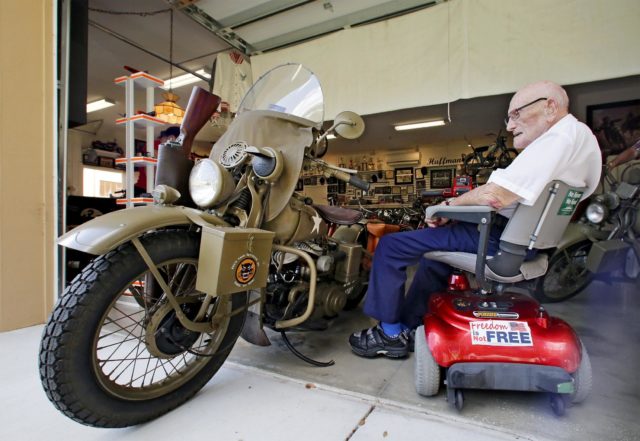 WWII Vet With Harley