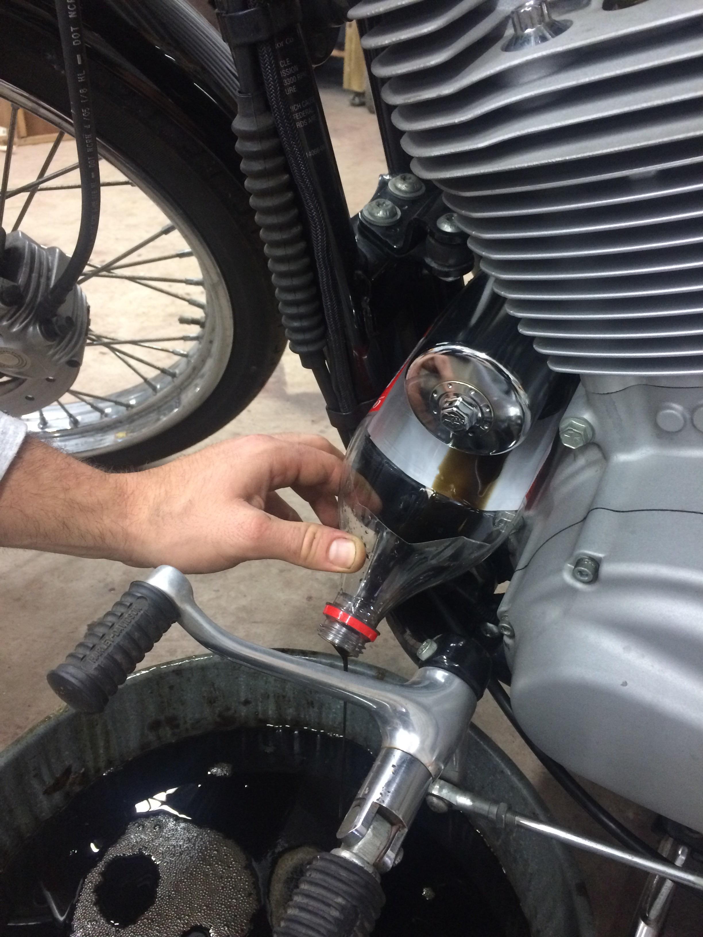 D I Y Easy To Make Sportster Oil Filter Funnel Harley Davidson Forums