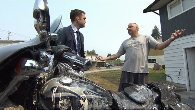 Angry Neighbor Vandalizes Harley, Biker Responds like a Champ