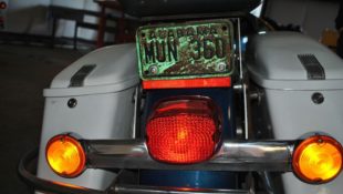 Vintage Harley Police Bike Becomes Treasured Keepsake