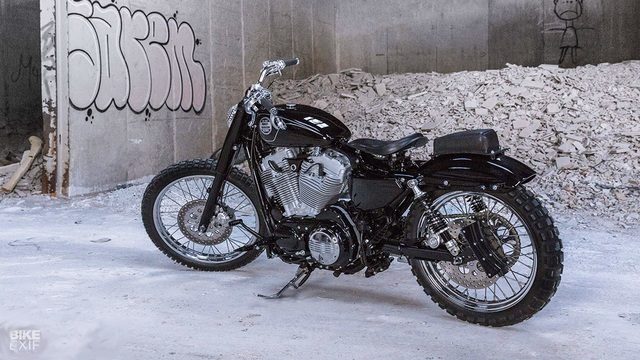 Daily Slideshow: One Way Machine Scrambles Their First Sportster Build