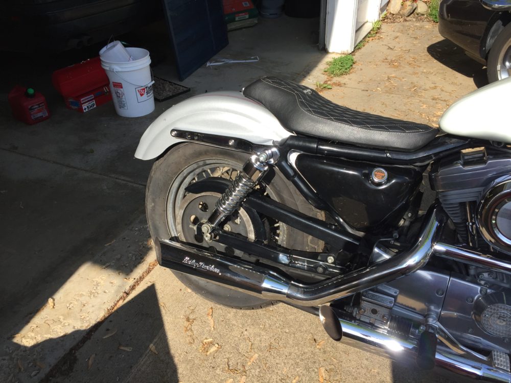 I don't envy anyone who chooses to hitch a ride on the back of my Sportster.