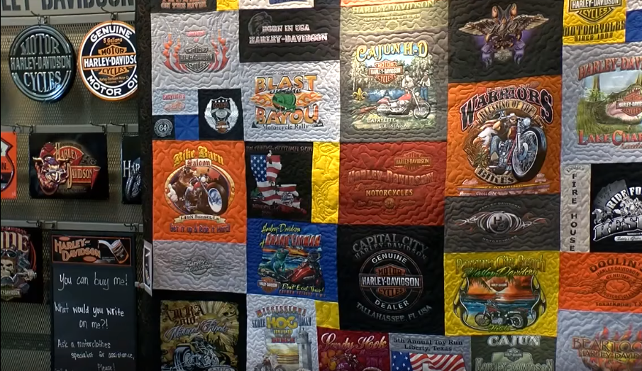 Cajun Harley-Davidson quilt