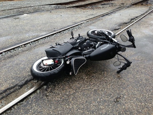 Milwaukee Trolley Tracks Prove Challenging for Harley Riders