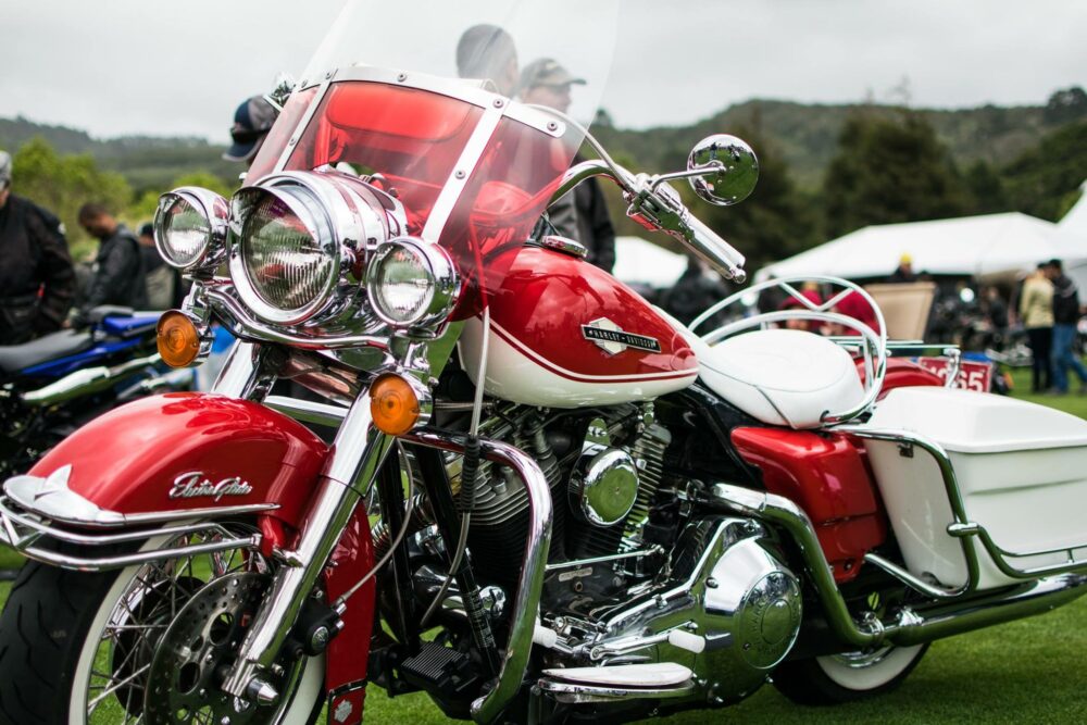 Harley-Davidson ElectraGlide at the Quail