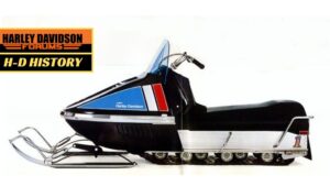 Rumbling Through the Snow in a 1970s Harley-Davidson Snowmobile