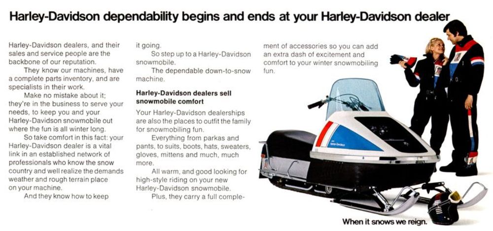 Rumbling Through the Snow: 1970s Harley-Davidson Snowmobiles