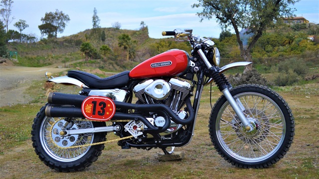 Spanish Sportster Scrambler Digs Race Roots