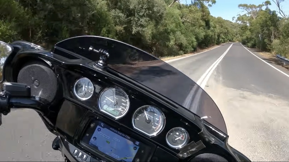 Harley Street Glide cornering