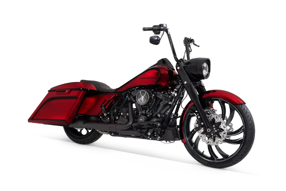 Customized Crimson King Harley-Davidson